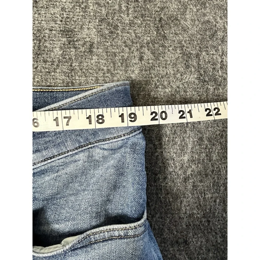 J.Crew midrise Flare Crop‎ Jeans Women 33p Blue Light Wash